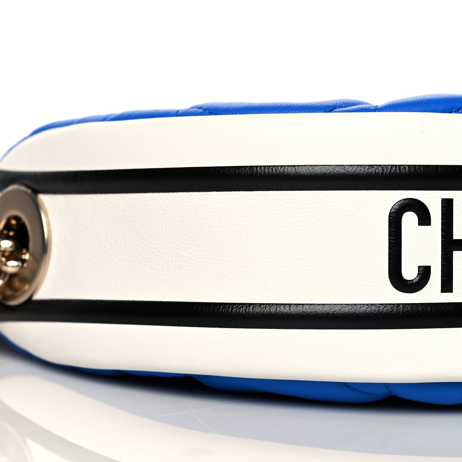 Christian Dior Lambskin Cannage Small Dior Vibe Hobo Bag Fluorescent Blue 5 of 10