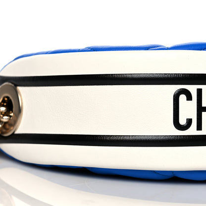 Christian Dior Lambskin Cannage Small Dior Vibe Hobo Bag Fluorescent Blue 5 of 10