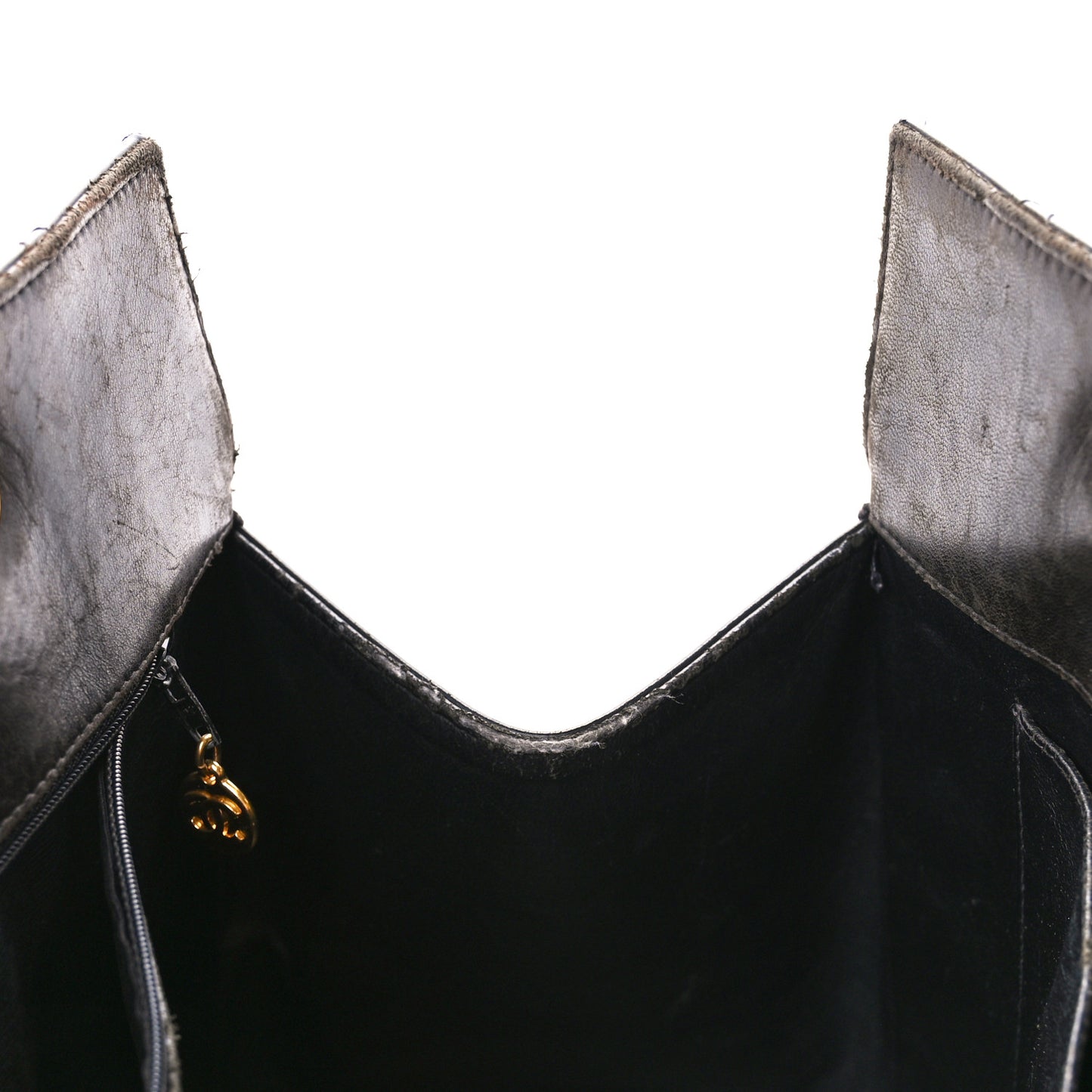 Patent Quilted Grand Shopping Tote GST Black