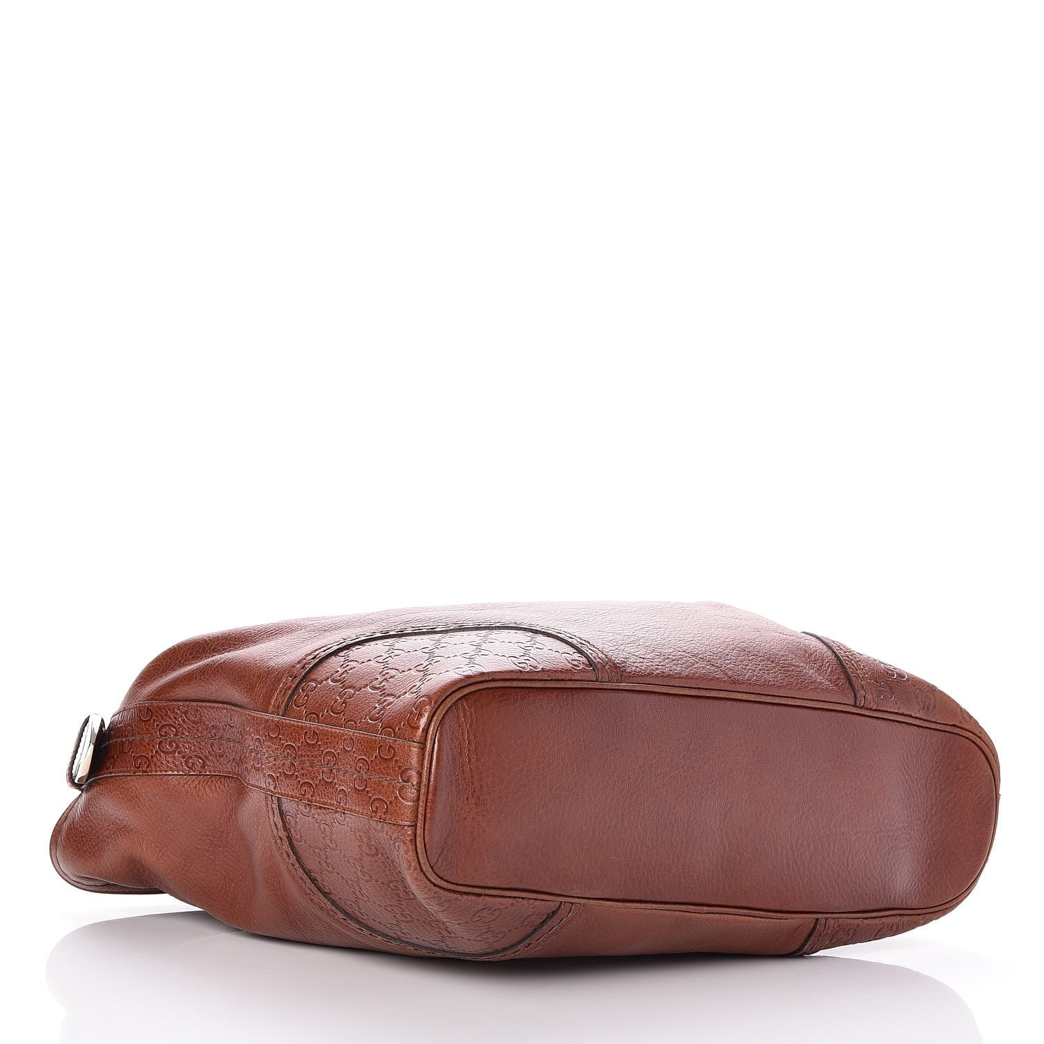 Gucci Calfskin Guccissima Trim Large Signoria Hobo Brown 4 of 7