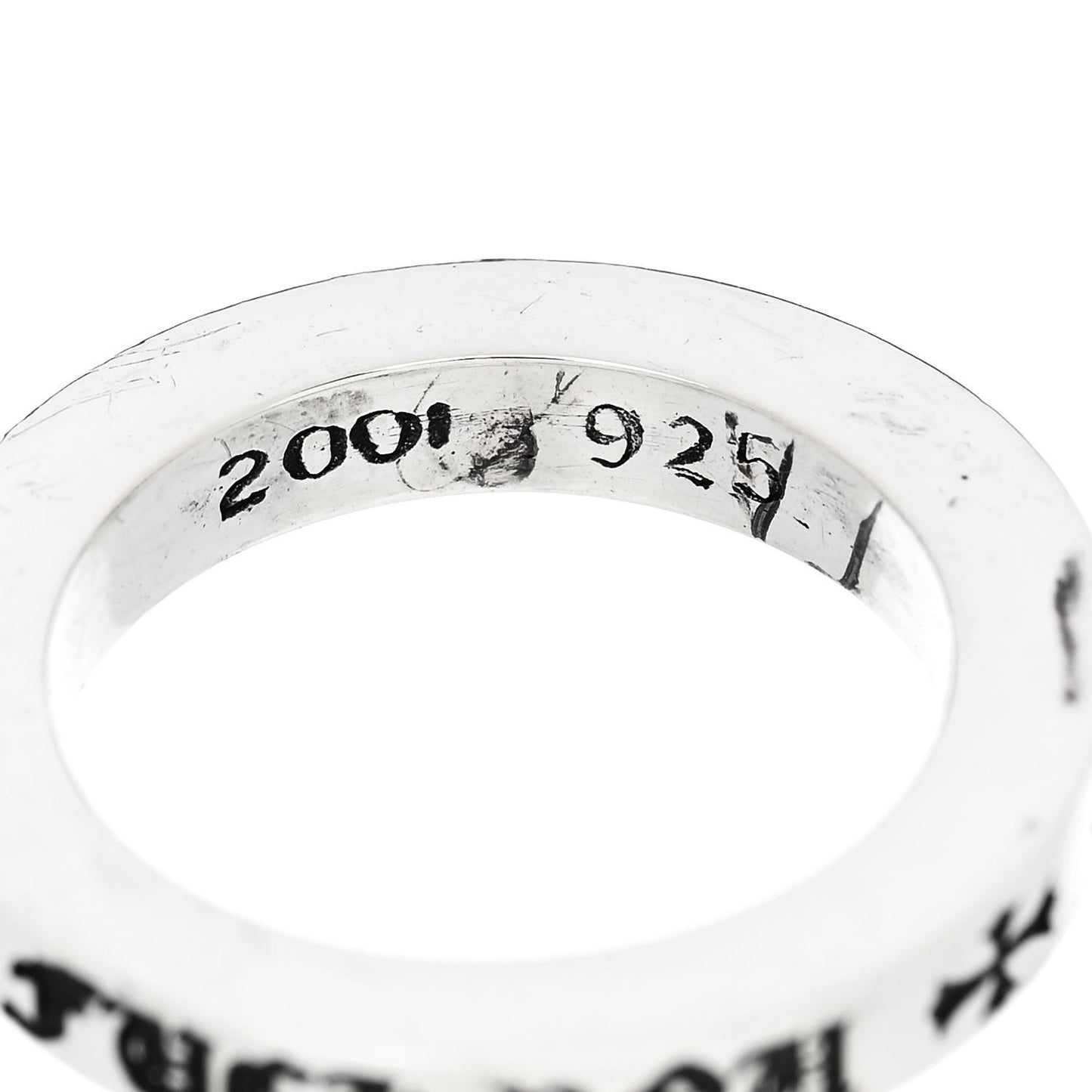 Sterling Silver LA Fck You Spacer Ring 49 5