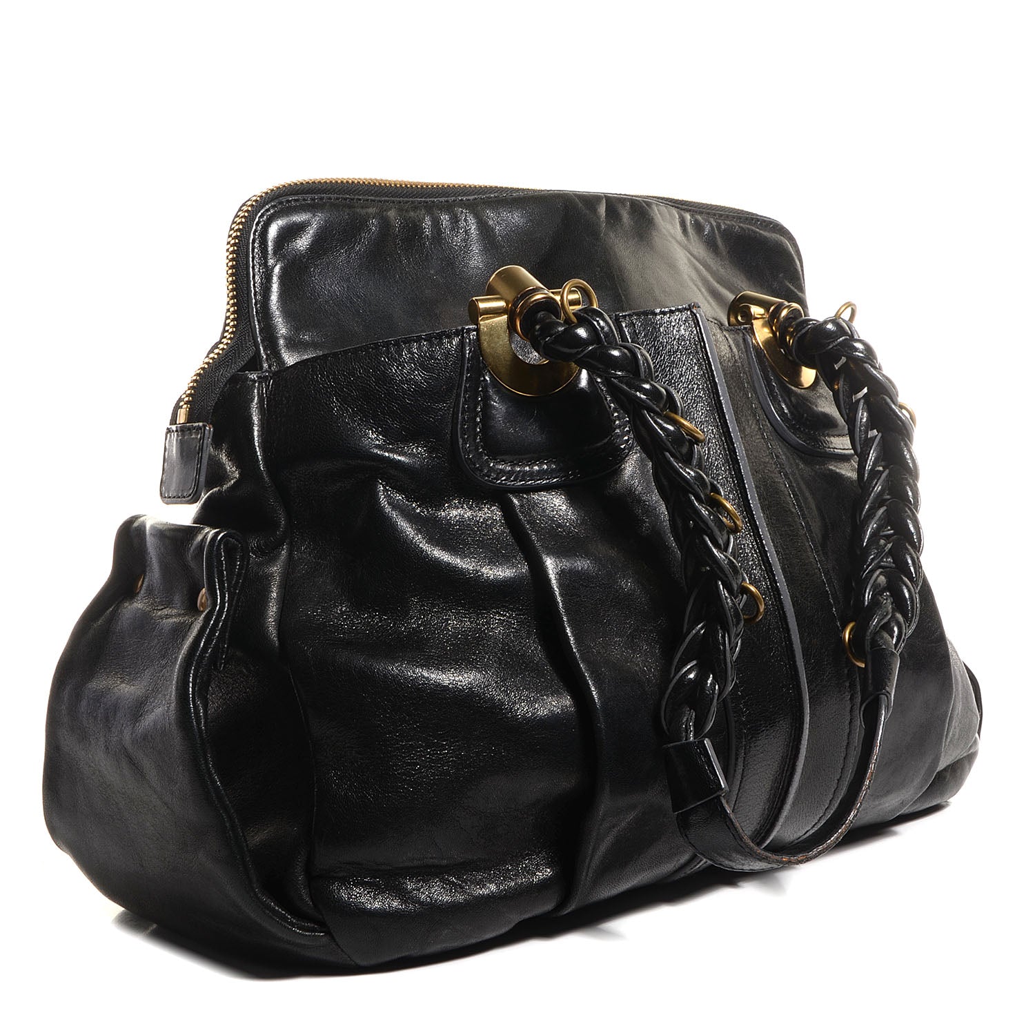 Chloe Leather Heloise Satchel Black 3 of 10