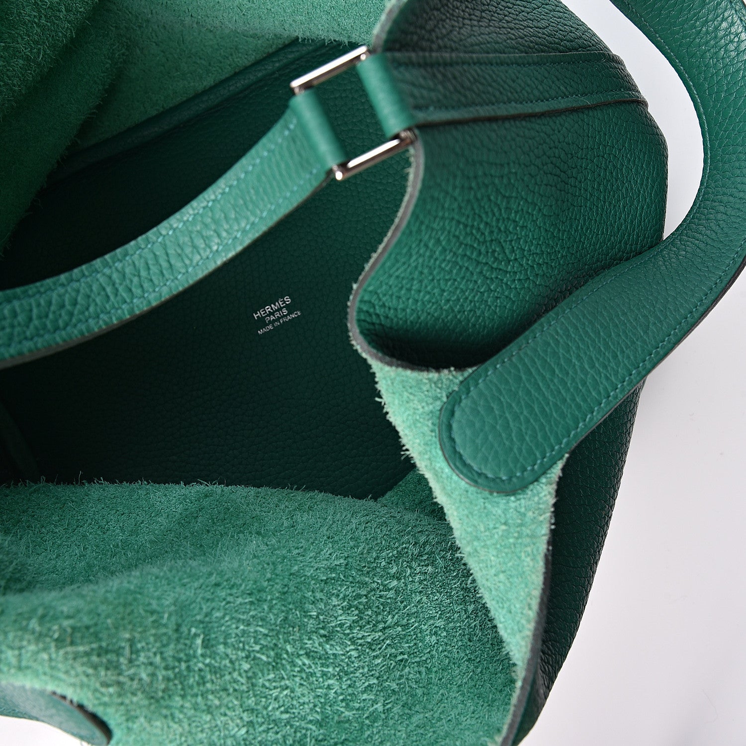 Hermes Taurillon Clemence Picotin Lock 18 PM Vert Vertigo 4 of 9