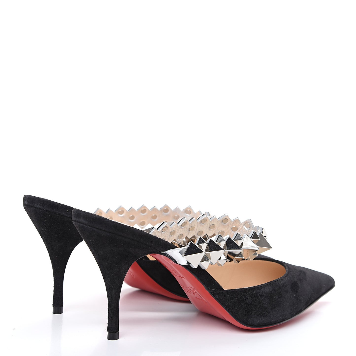 Veau Velours Specchio Planet Choc 80 Mule 37.5 Black
