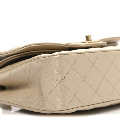 Chanel Metallic Caviar Quilted Small Double Flap Gold 9 of 10