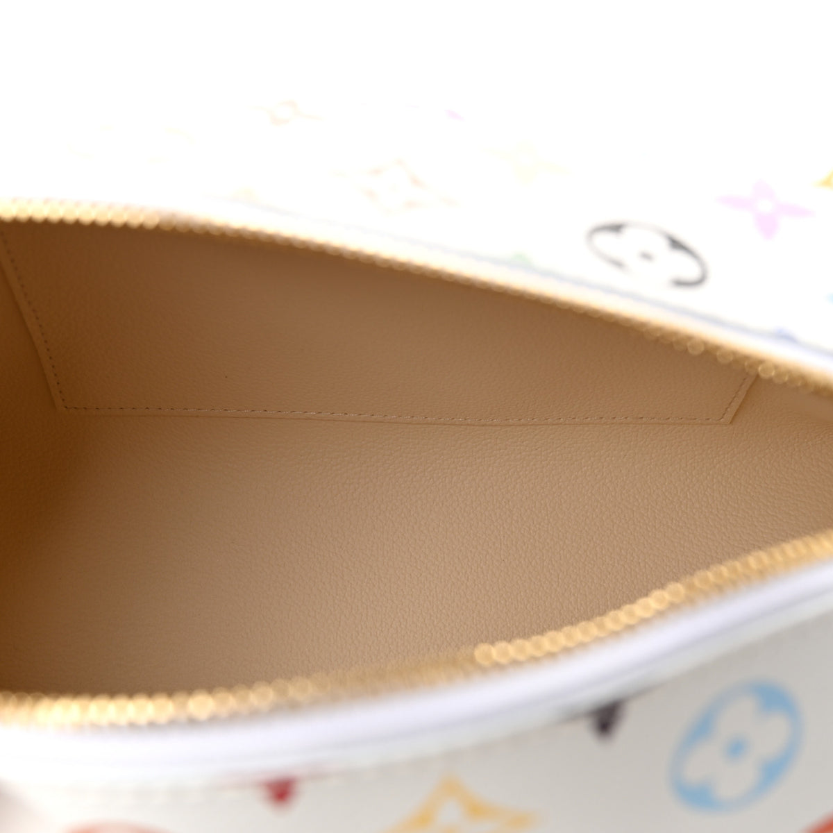 LV x TM Monogram Multicolor Cosmetic Pouch GM White
