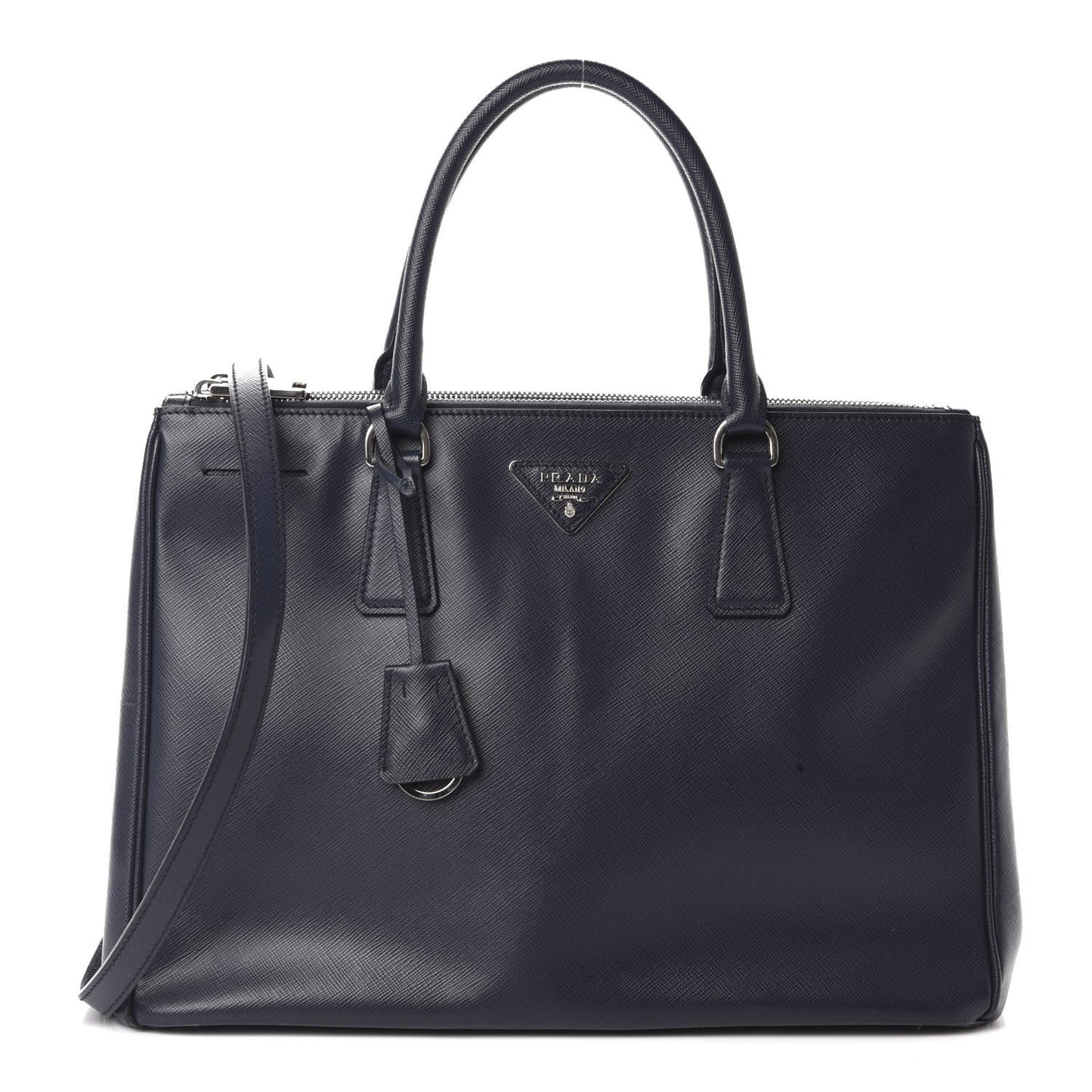 Saffiano Medium Galleria Double Zip Tote Baltico