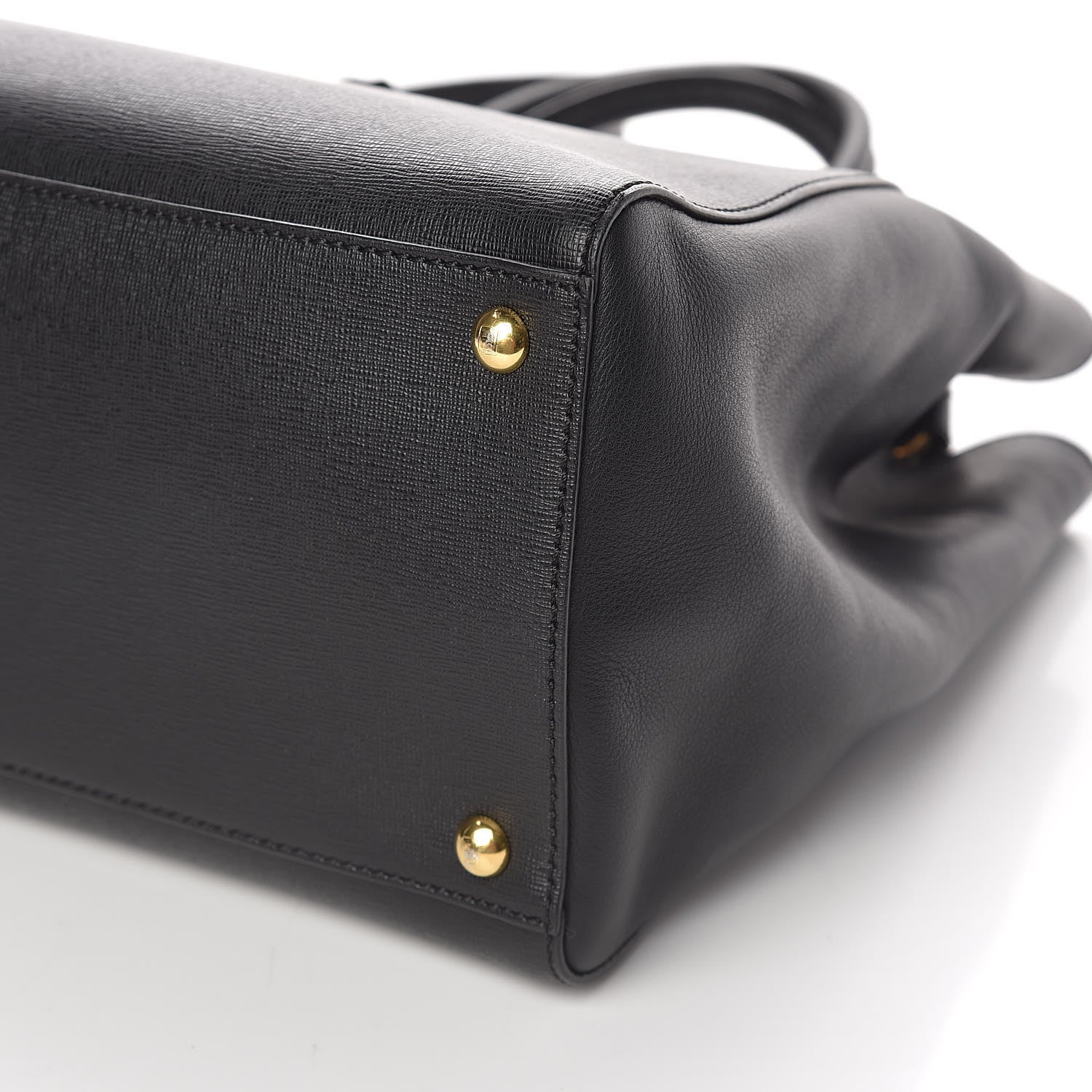 Fendi Vitello Elite Regular 2Jours Tote Black 9 of 9