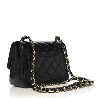 Chanel Lambskin Quilted Mini Square Flap Black 3 of 10