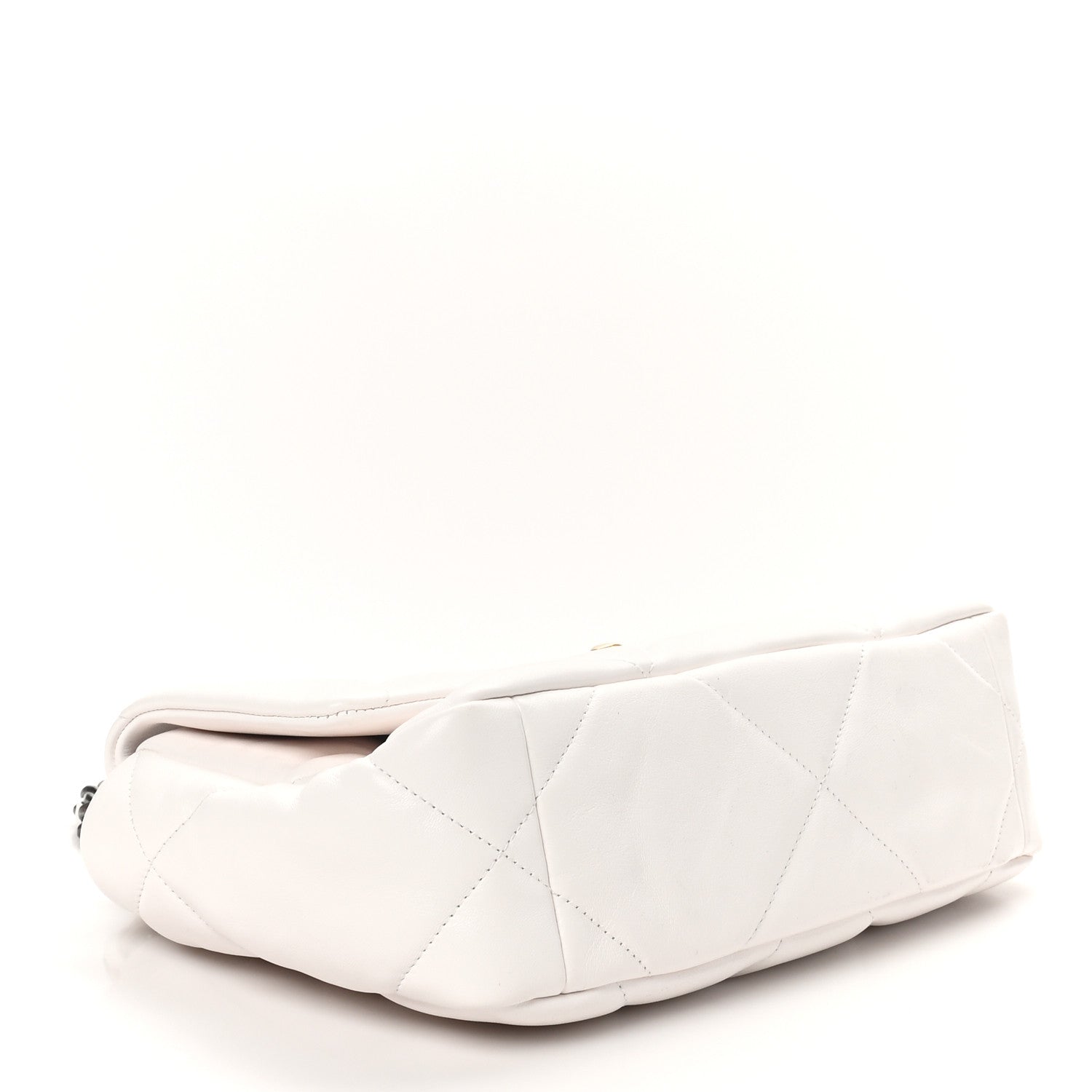Chanel Lambskin Quilted Medium Chanel 19 Flap White 4 of 11