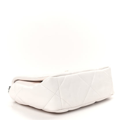 Chanel Lambskin Quilted Medium Chanel 19 Flap White 4 of 11