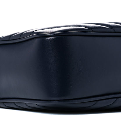Saint Laurent Calfskin Matelasse Monogram Lou Camera Bag Navy 8 of 9