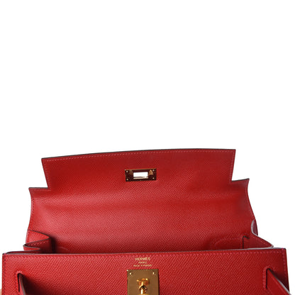 Hermes Epsom Kelly Sellier 28 Rouge Casaque 32 of 42