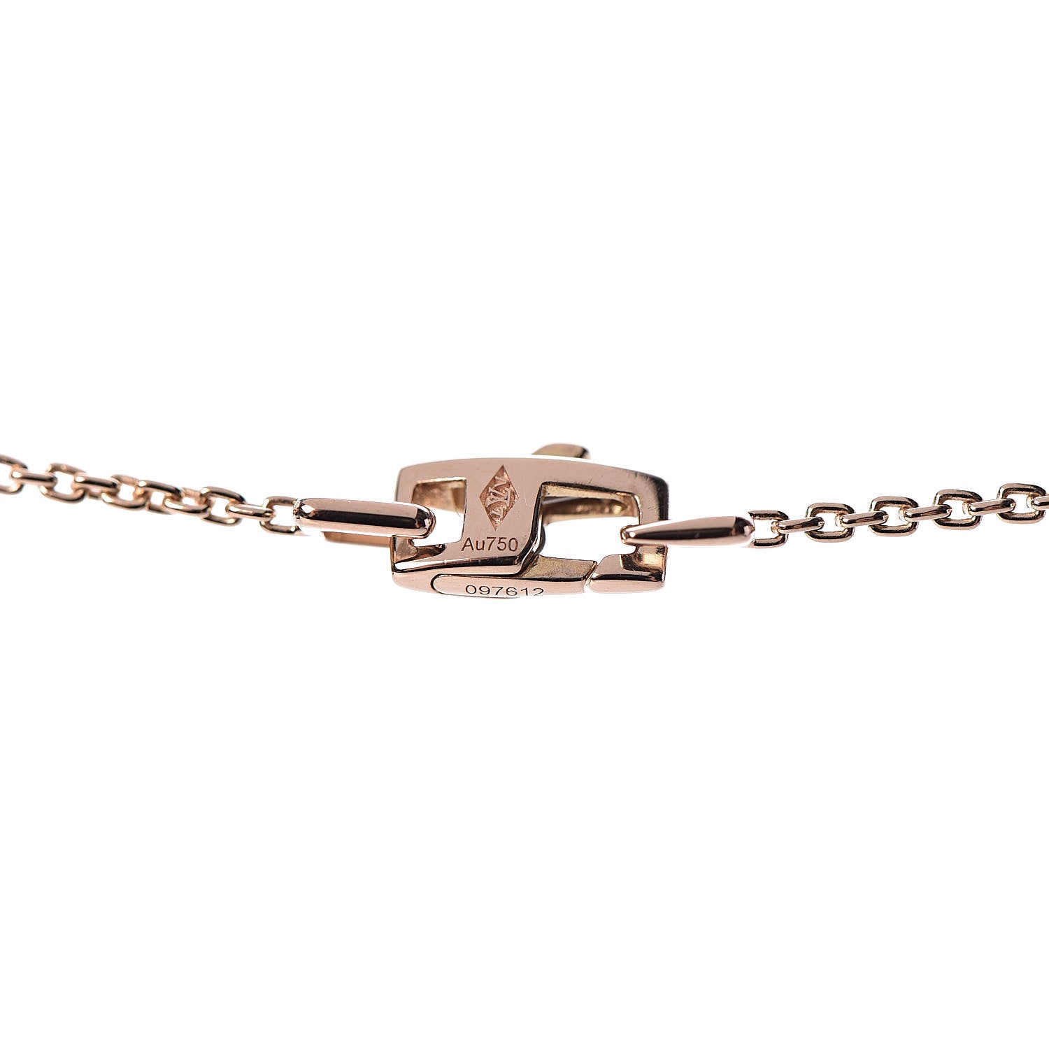 Louis Vuitton 18K Pink Gold Lockit Key Pendant Necklace 6 of 6