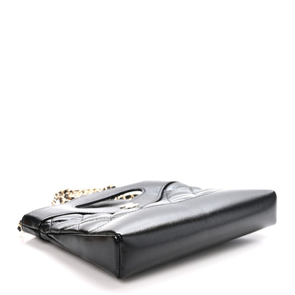 Chanel Shiny Crumpled Calfskin Quilted Nano 31 Shopping Bag Black 4 of 11