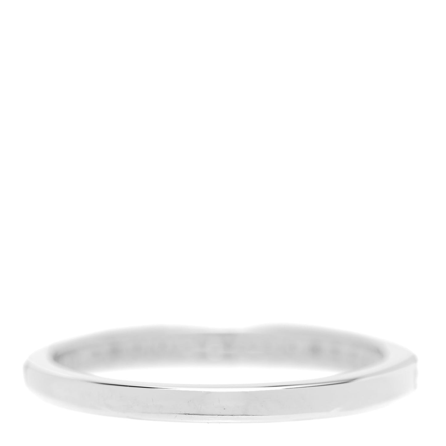 Platinum Diamond .17ctw 2mm Half Circle Wedding Band Ring 53 6.25