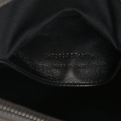 Saint Laurent Calfskin Matelasse Chevron Monogram Large College Satchel Light Coal 7 of 18