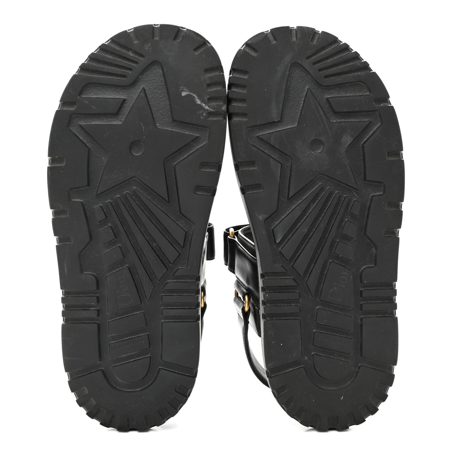 Christian Dior Lambskin Dioract 10mm Sandals 36.5 Black 6 of 10