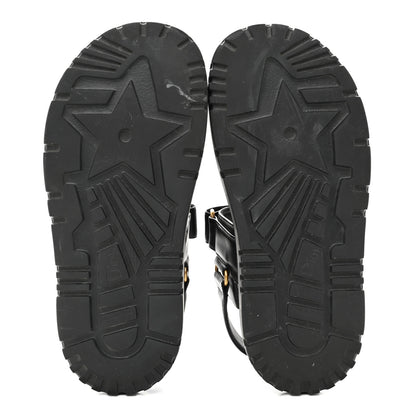 Christian Dior Lambskin Dioract 10mm Sandals 36.5 Black 6 of 10