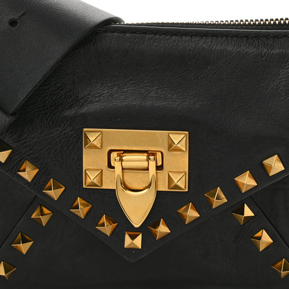Valentino Garavani Grainy Calfskin Small Rockstud Hype Shoulder Bag Black 7 of 10