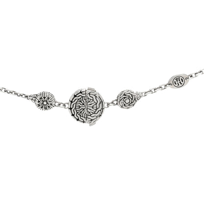 John Hardy Sterling Silver Triple Circle Station Classic Chain Necklace 3 of 3