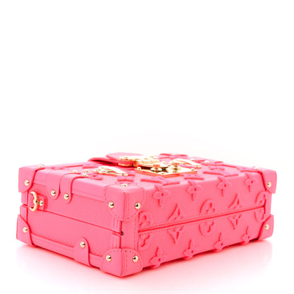 Louis Vuitton Monogram Tuffetage Petite Malle Rose Fluo 4 of 9