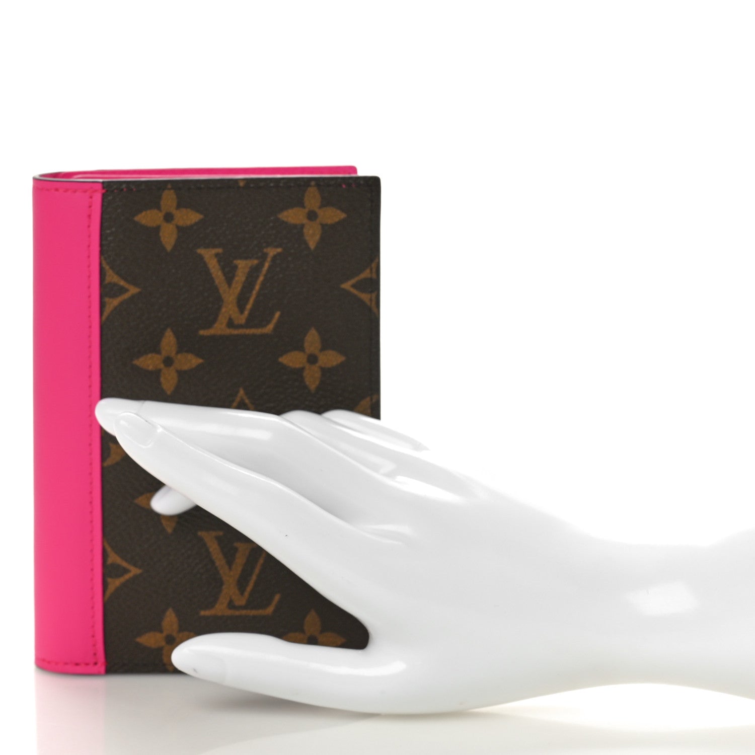 Louis Vuitton Monogram Macassar Passport Cover Fuchsia 2 of 8