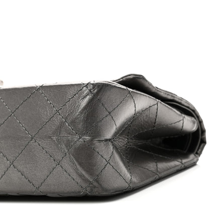 Chanel Metallic Aged Calfskin Quilted 2.55 Reissue 226 Flap Dark Grey 10 of 10