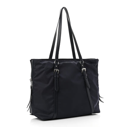 Prada Tessuto Nylon Soft Calf Tote Black 3 of 12