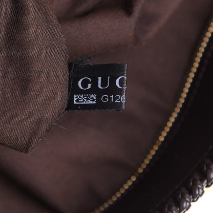 Gucci Monogram Large Horsebit Chain Hobo Dark Brown 8 of 12