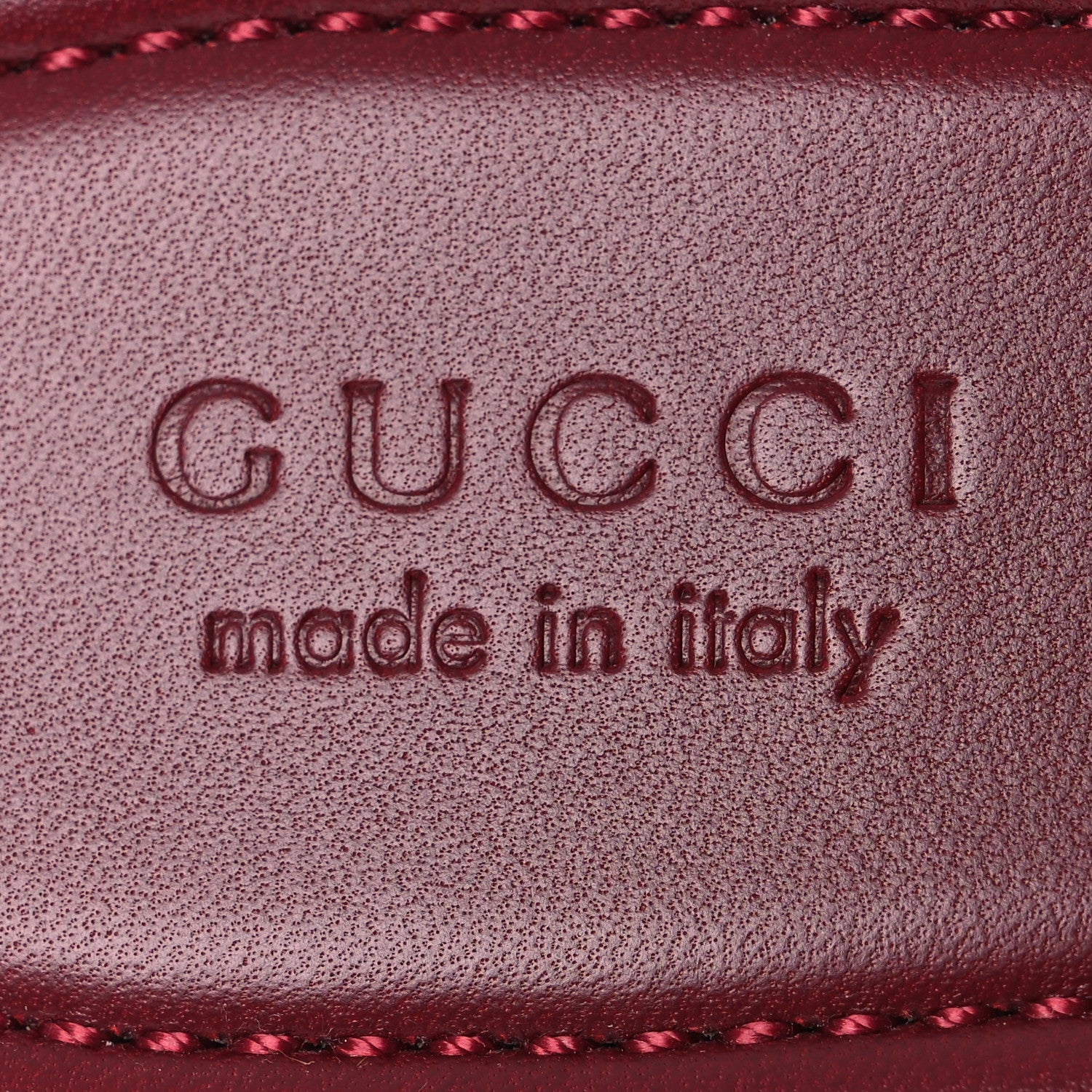 Gucci Calfskin Monogram Horsebit Womens Slide Sandals 38.5 Rosso Ancora 9 of 10