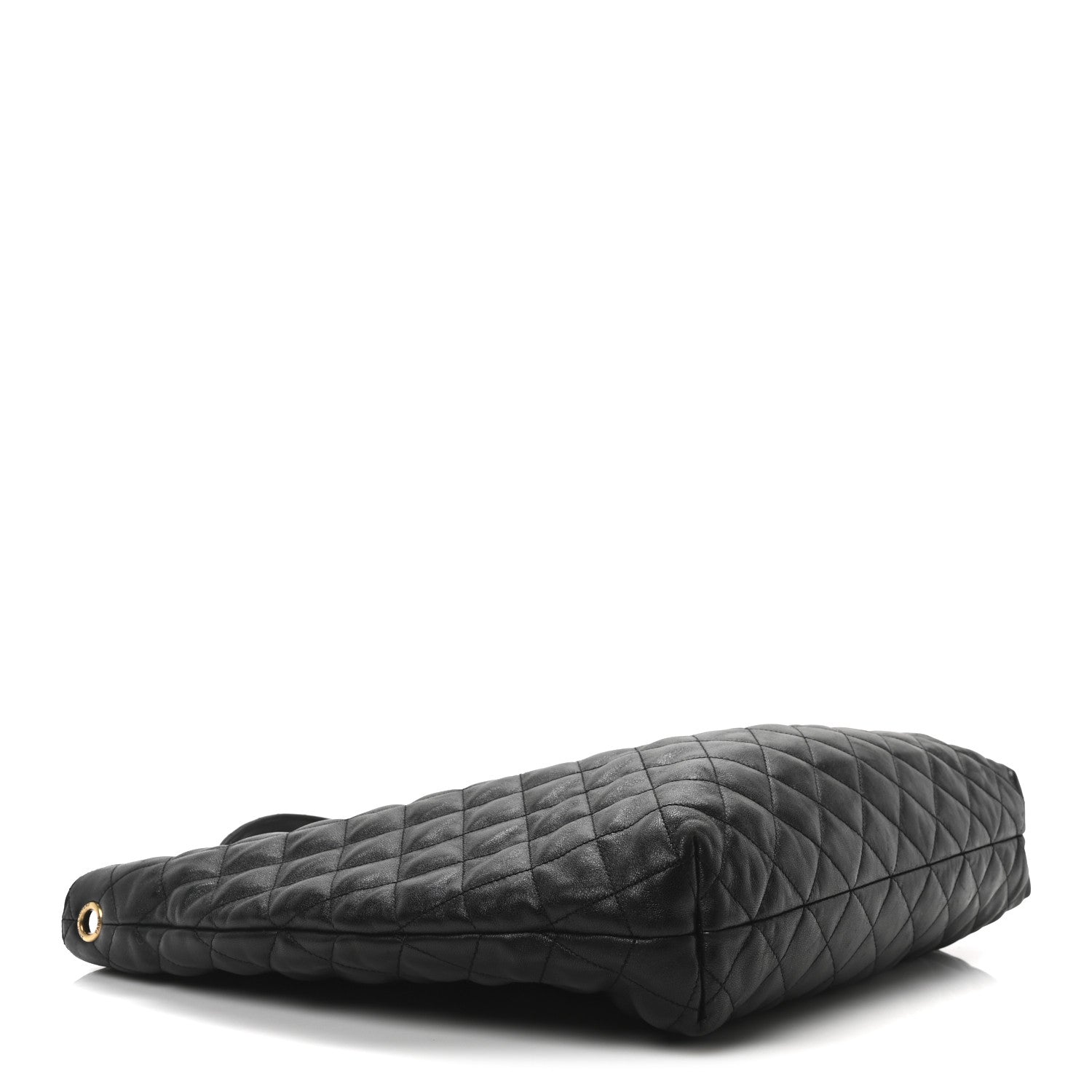 Saint Laurent Lambskin Quilted Maxi Icare Shopping Tote Black 4 of 10