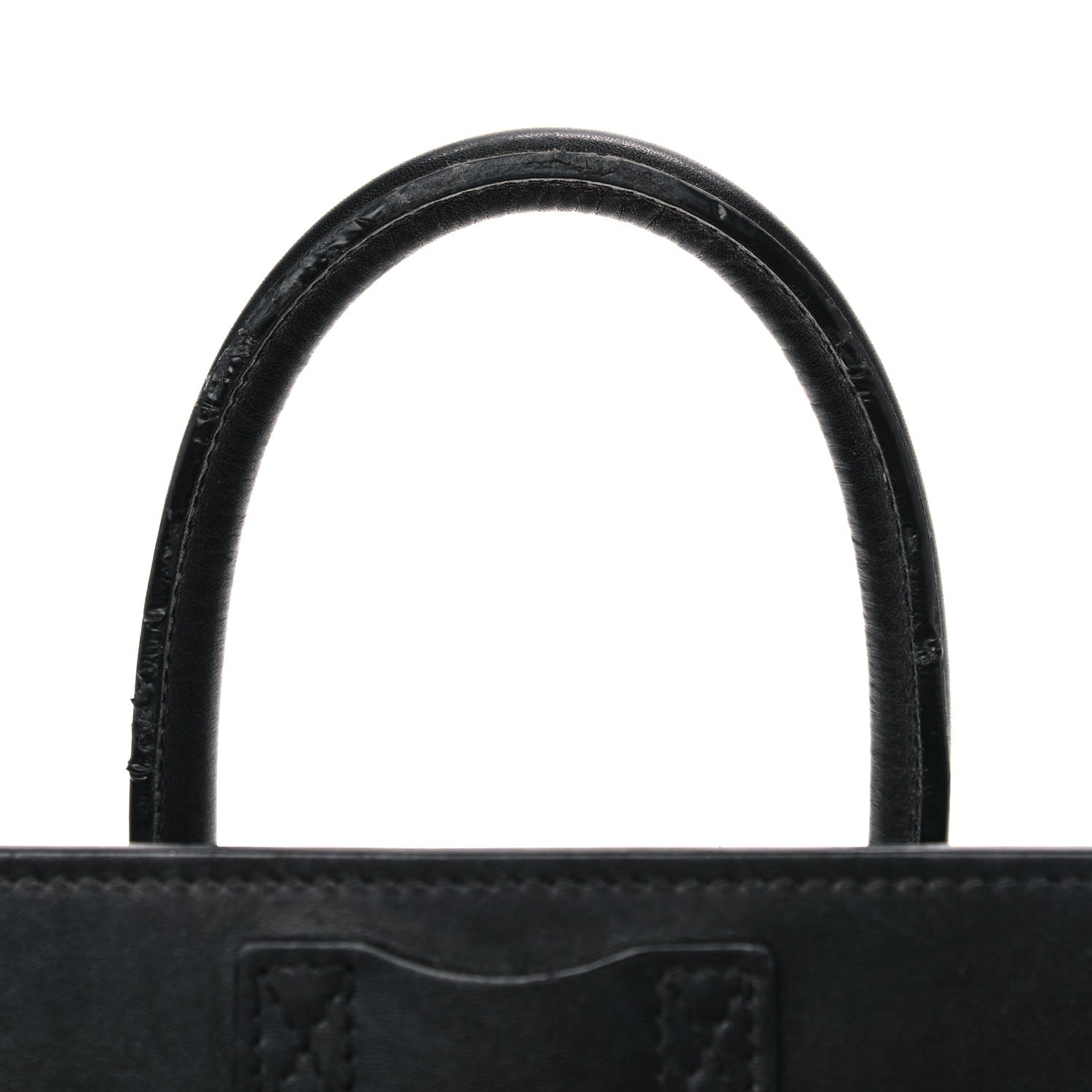 Celine Drummed Calfskin Nubuck Nano Tri-Color Luggage Ruby 19 of 19