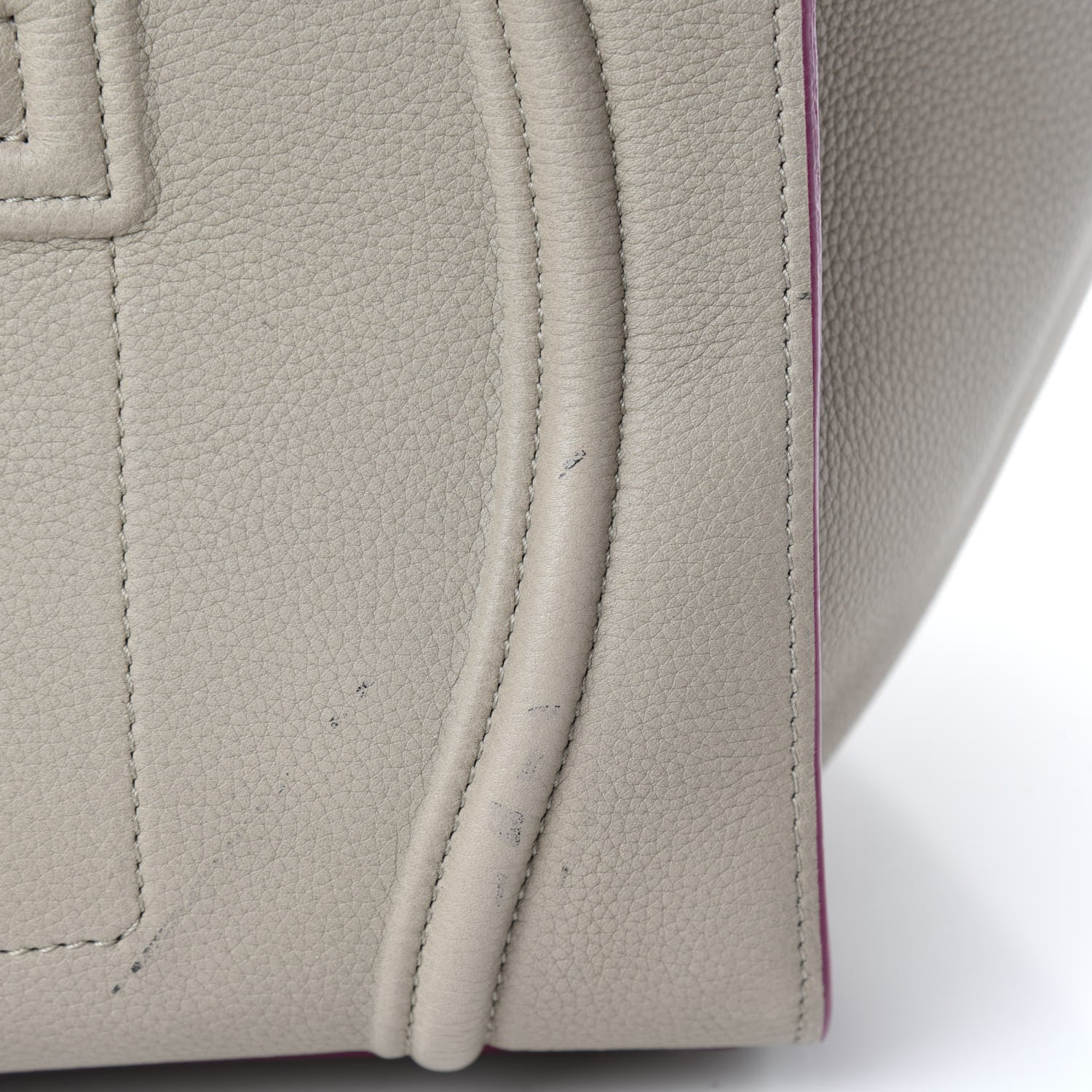 Celine Baby Grained Calfskin Medium Phantom Luggage Beige 9 of 12