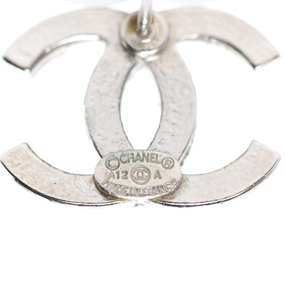 Chanel Crystal CC Earrings Silver 4 of 6