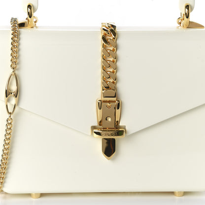 Gucci Plexiglass Mini Sylvie 1969 Top Handle Bag Ivory 10 of 10