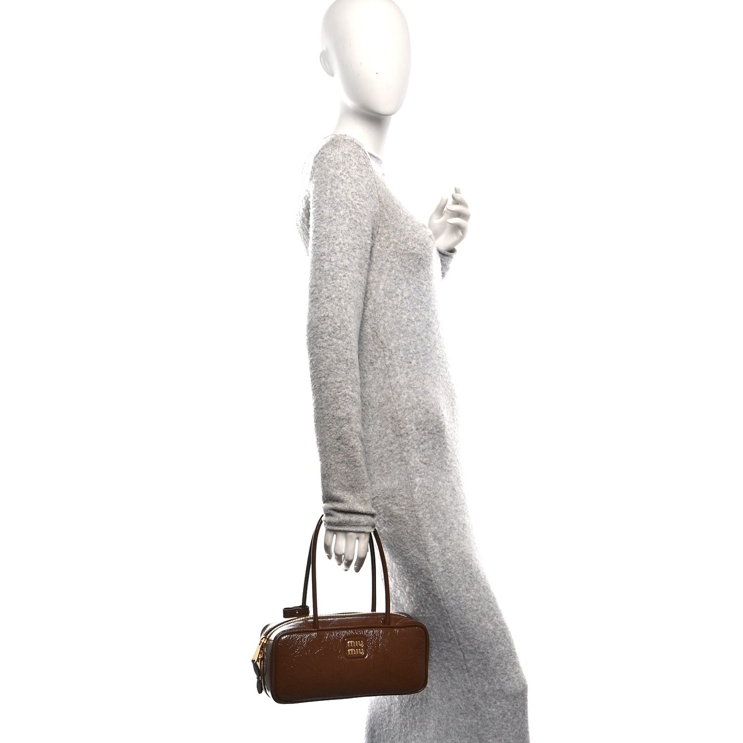 Naplak Patent Small Beau Top Handle Bag Palissandro