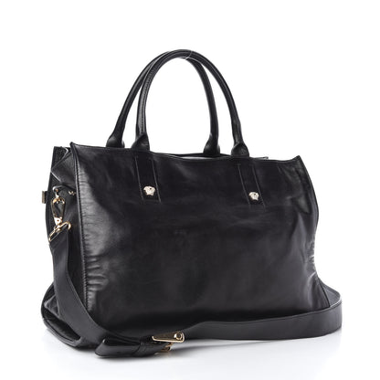 Versace Calfskin Large Palazzo Tote Bag Black 3 of 10