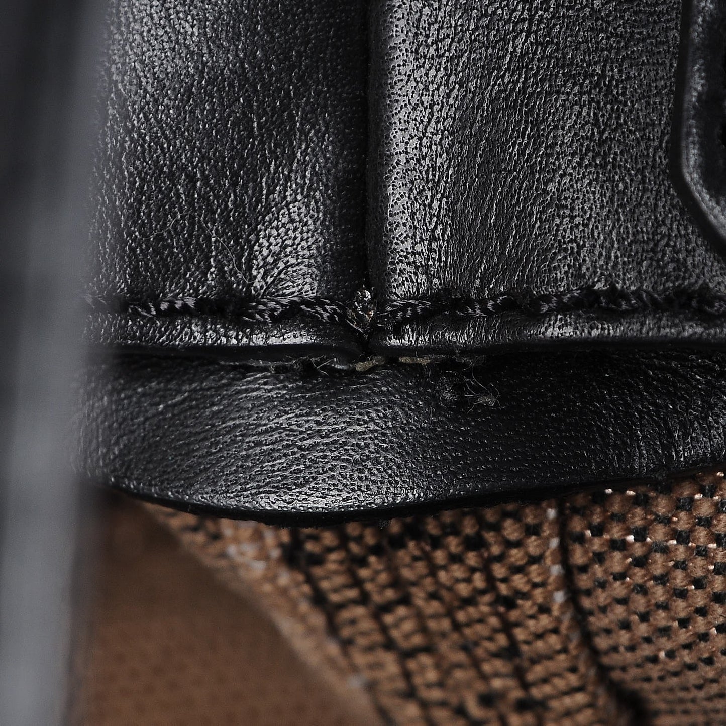 Canvas Mega Check Medium Susanna Hobo Black