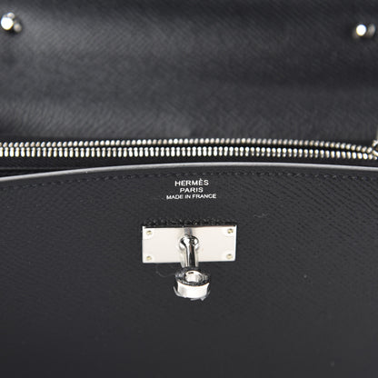 Hermes Epsom Kelly Wallet To Go Black 8 of 10