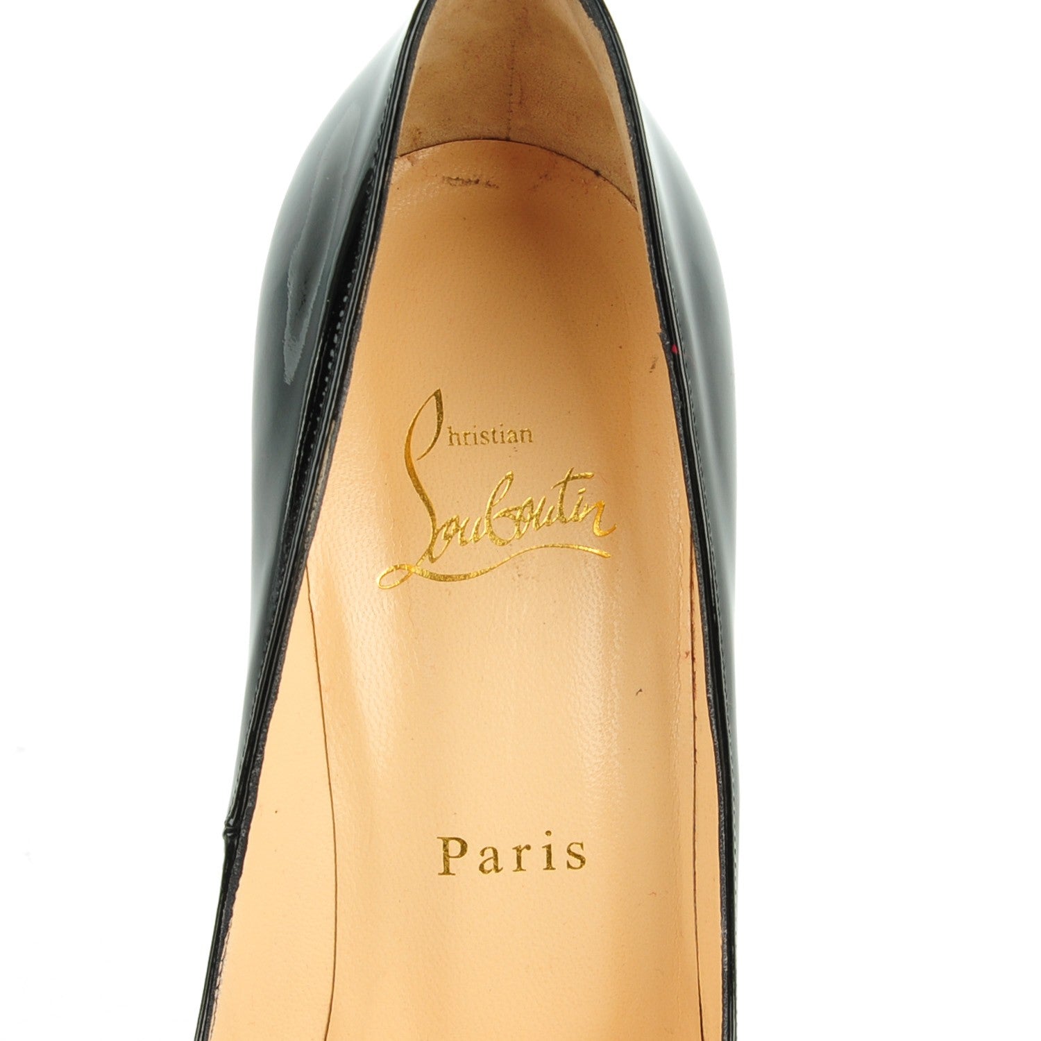 Christian Louboutin Patent Pigalle 120 Pumps 38 Black 7 of 9