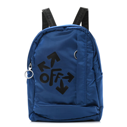 Off-White Canvas Rounded Logo Mini Backpack Blue 1 of 9