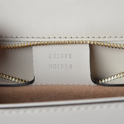 Gucci Calfskin Small Sylvie Shoulder Bag Off White 7 of 9