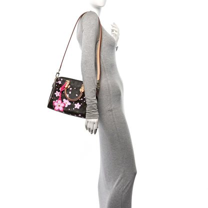 Louis Vuitton LV X TM Monogram Cherry Blossom Speedy Bandouliere 25 Sakura Brown 2 of 10