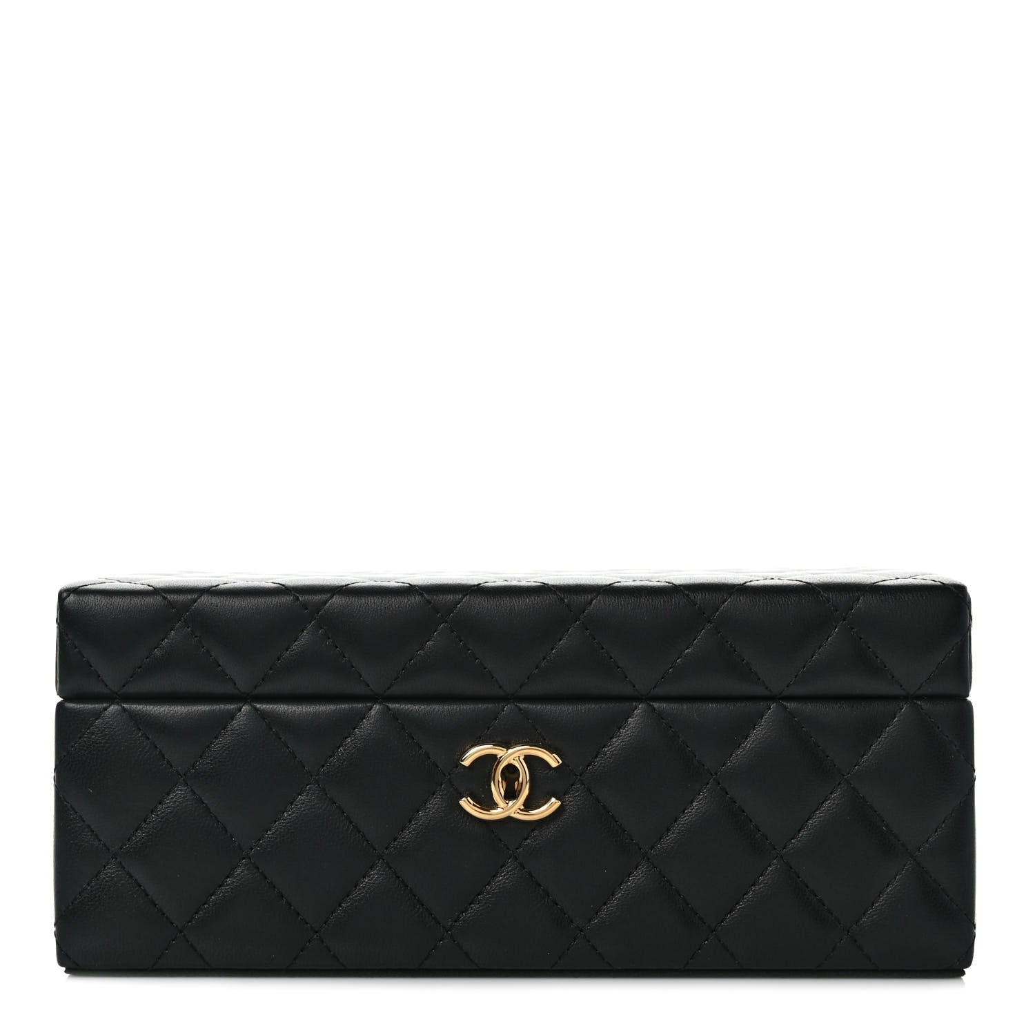 Chanel Lambskin Small Jewelry Box Black 1 of 7