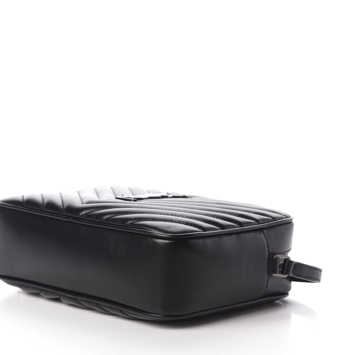 Calfskin Matelasse Monogram Lou Camera Bag Black