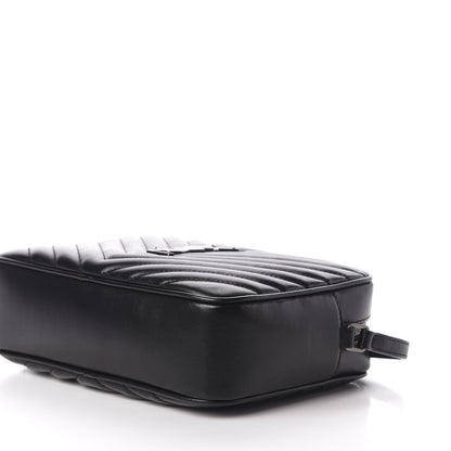 Saint Laurent Calfskin Matelasse Monogram Lou Camera Bag Black 7 of 10