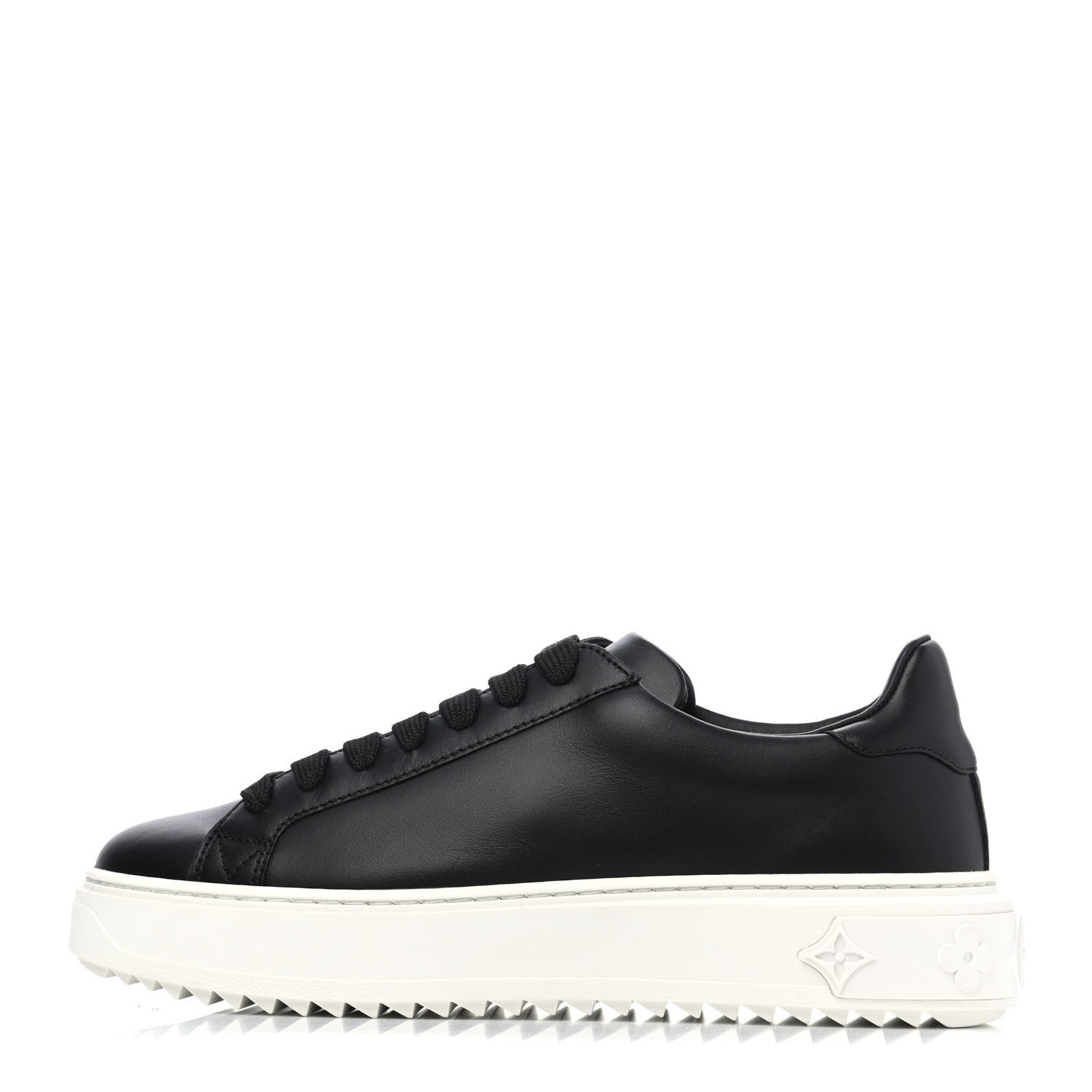Louis Vuitton Calfskin Time Out Sneakers 37 Black 1 of 4