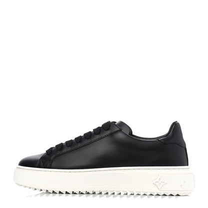Louis Vuitton Calfskin Time Out Sneakers 37 Black 1 of 4