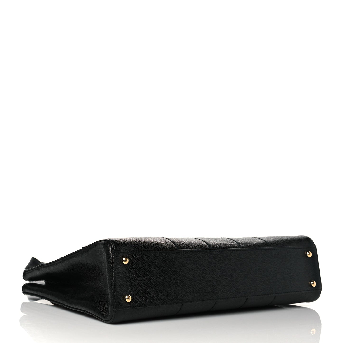 Caviar Chocolate Bar Quilted Shoulder Bag Black